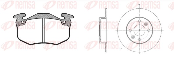 Kit de freins, frein à disques REMSA 8144.01
