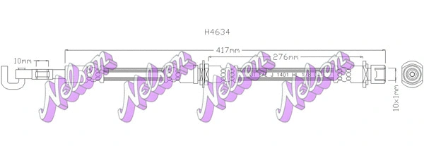 Flexible de frein KAWE H4634