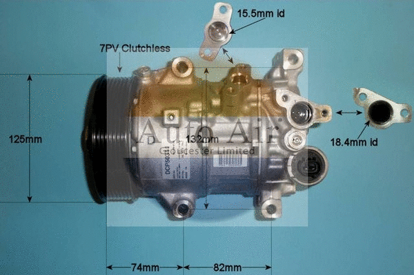 Compresseur, climatisation AUTO AIR GLOUCESTER 14-1277