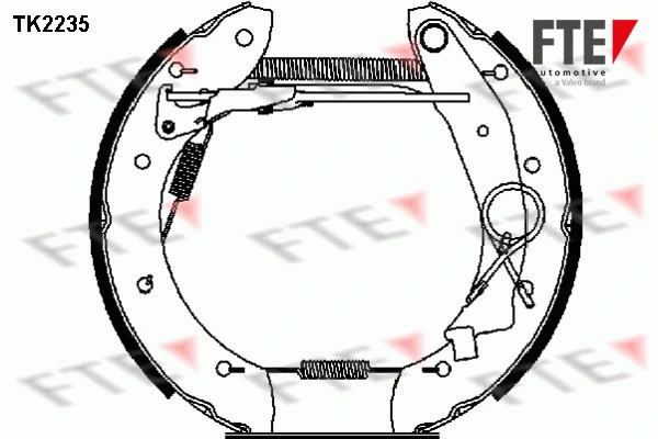 Jeu de mâchoires de frein FTE 9110022