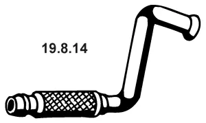Tuyau d'échappement EBERSPÄCHER 19.8.14