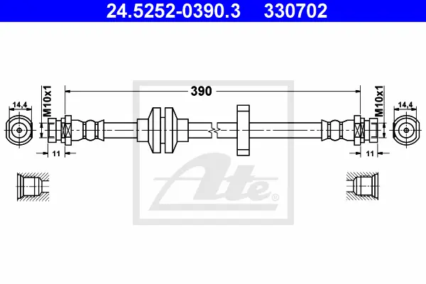 Flexible de frein ATE-APAC 24.5252-0390.3