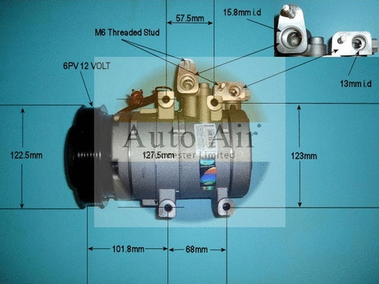 Compresseur, climatisation AUTO AIR GLOUCESTER 14-1026P