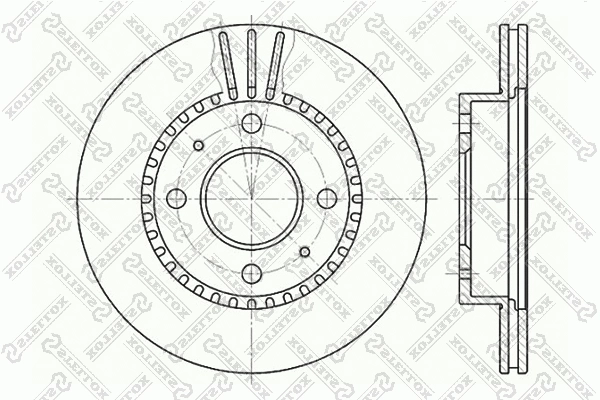 Disque de frein STELLOX 6020-2244V-SX