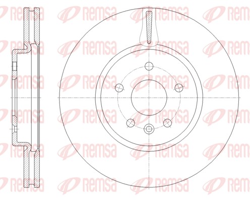 Disque de frein REMSA 61794.10