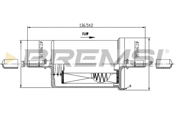 Filtre à carburant BREMSI FE0061
