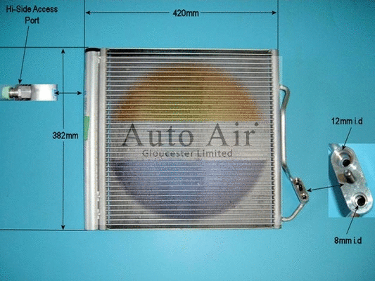 Condenseur, climatisation AUTO AIR GLOUCESTER 16-1318