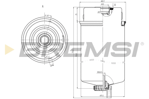 Filtre à carburant BREMSI FE0387