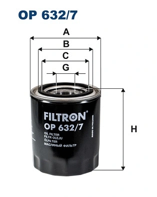 Filtre à huile FILTRON OP 632/7