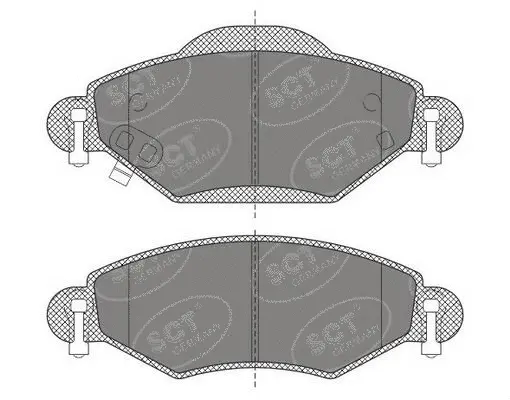 Kit de plaquettes de frein, frein à disque SCT - MANNOL SP 499 PR