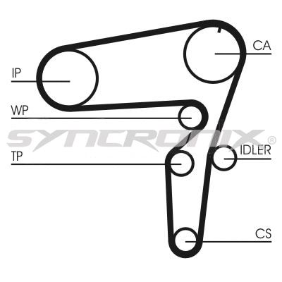 Kit de courroie crantée SYNCRONIX SY3101105