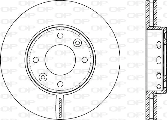 Disque de frein OPEN PARTS BDA2070.20