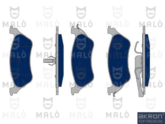 Kit de plaquettes de frein, frein à disque AKRON-MALÒ 1050303