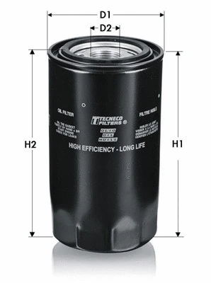 Filtre à huile TECNECO FILTERS OL68