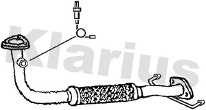 Tuyau d'échappement KLARIUS 301230