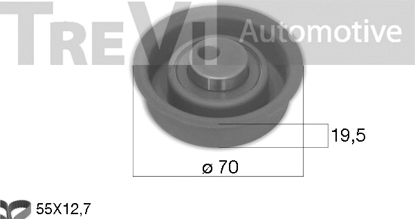Kit de courroie crantée TREVI AUTOMOTIVE KD1494