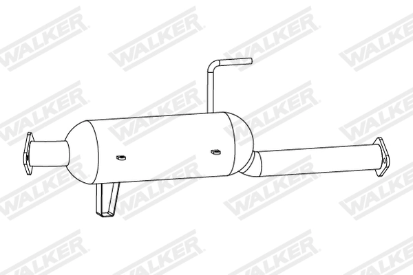 Filtre à particules / à suie, échappement WALKER 73414
