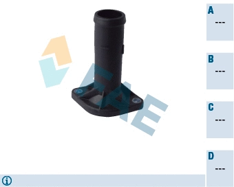 Bride de liquide de refroidissement FAE 54302