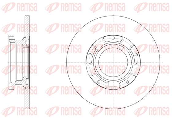 Disque de frein REMSA 61566.00