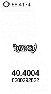Tuyau d'échappement ASSO 40.4004