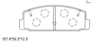 Kit de plaquettes de frein, frein à disque ASIMCO KD3791