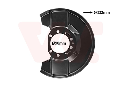 Déflecteur, disque de frein VAN WEZEL 3769371