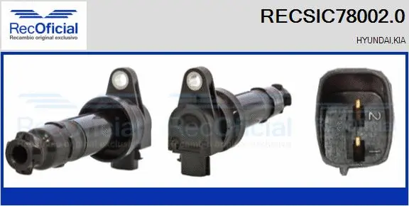 Bobine d'allumage RECOFICIAL RECSIC78002.0