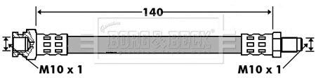 Flexible de frein BORG & BECK BBH7428