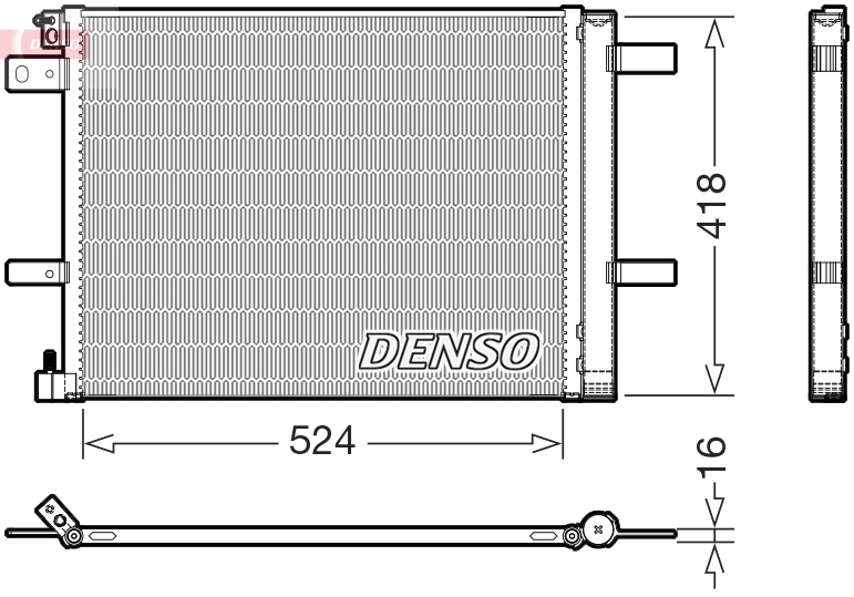 Condenseur, climatisation DENSO DCN07062