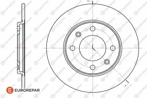 Disque de frein EUROREPAR 1618862080