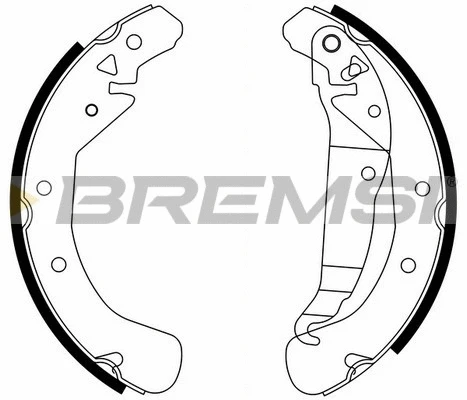 Jeu de mâchoires de frein BREMSI GF0358