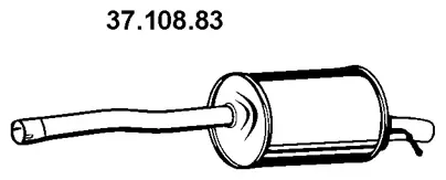 Silencieux arrière EBERSPÄCHER 37.108.83