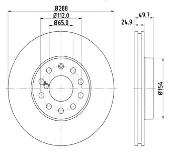 Disque de frein MTR 12108508