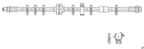 Flexible de frein CEF 516991