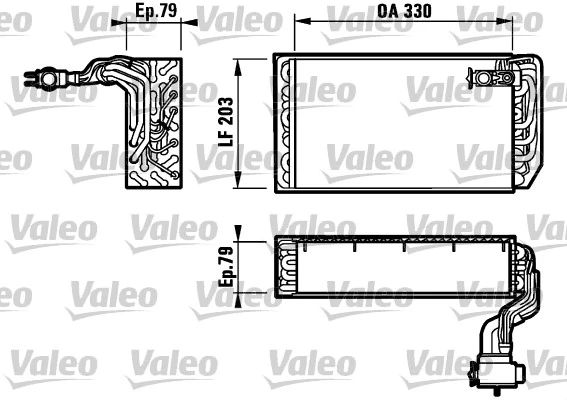 Évaporateur climatisation VALEO 817157