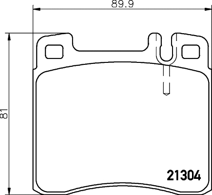 Kit de plaquettes de frein, frein à disque MINTEX MDB1626