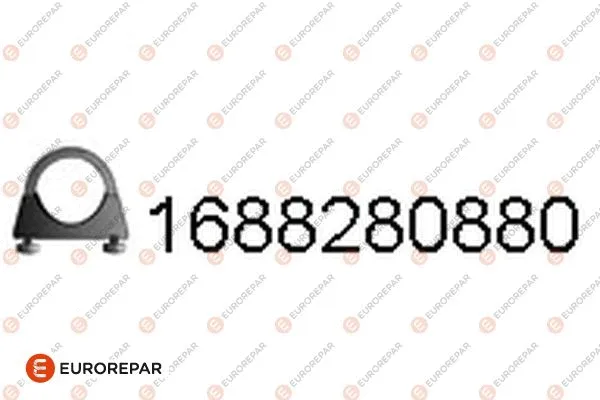 Pièce de serrage, échappement EUROREPAR 1688280880