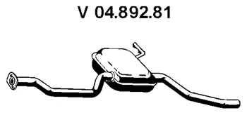 Silencieux avant EBERSPÄCHER 04.892.81