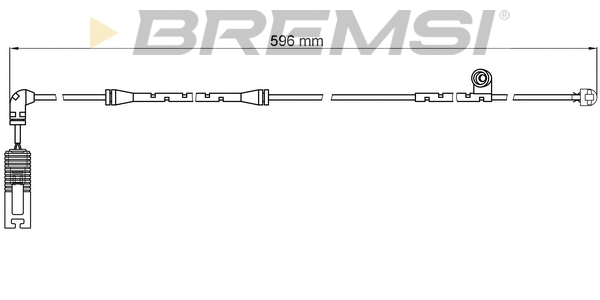 Contact d'avertissement, usure des plaquettes de frein BREMSI WI0581