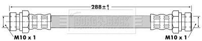Flexible de frein BORG & BECK BBH6727