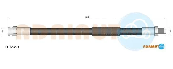 Flexible de frein ADRIAUTO 11.1235.1