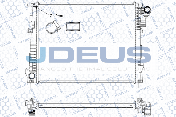 Radiateur, refroidissement du moteur JDEUS M-0230960