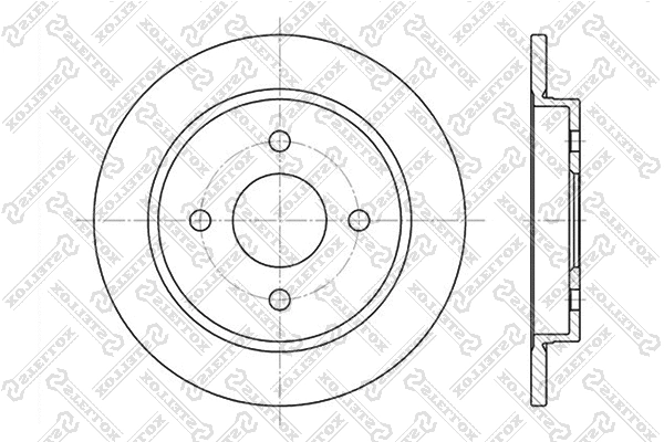 Disque de frein STELLOX 6020-2536-SX