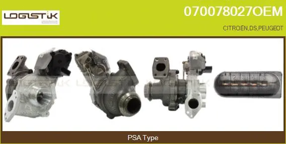 Turbocompresseur, suralimentation LGK 070078027OEM
