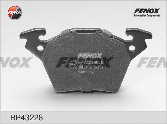Kit de plaquettes de frein, frein à disque FENOX BP43228