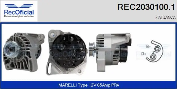Alternateur RECOFICIAL REC2030100.1