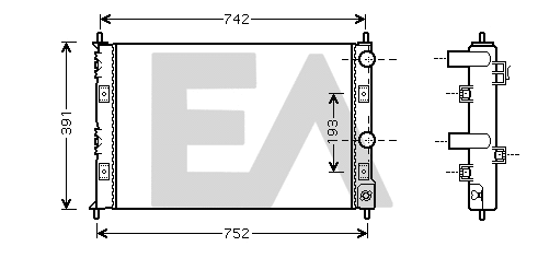 Radiateur, refroidissement du moteur EACLIMA 31R12037