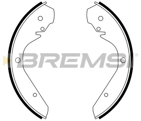Jeu de mâchoires de frein BREMSI GF0538