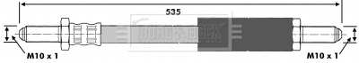 Flexible de frein BORG & BECK BBH6157