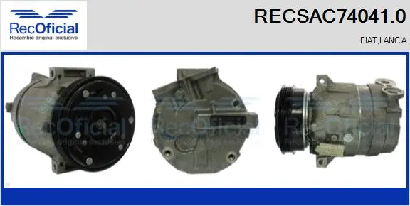 Compresseur, climatisation RECOFICIAL RECSAC74041.0